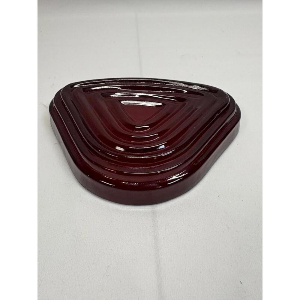 Vintage Anchor Hocking Manhattan Ruby Red Relish Tray Insert Triangular - Picture 10 of 14